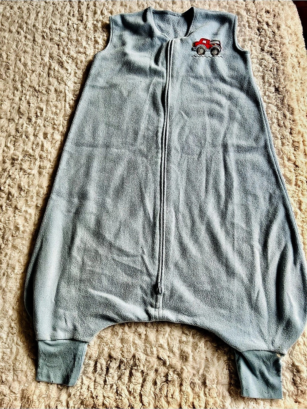 Blue Zip-Front Sleeping Bag 3years
